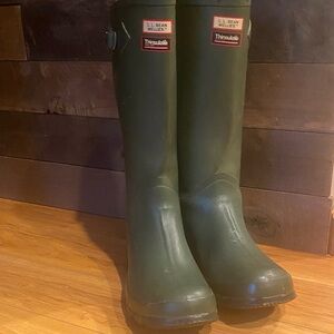 L.L. Bean Green Wellies Boots